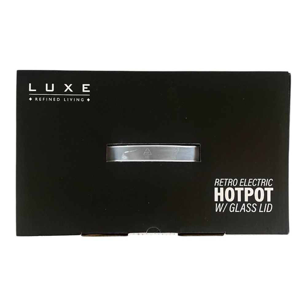 Luxe Black Electric Hotpot with Glass Lid 1.5L. - Picture 7 of 8